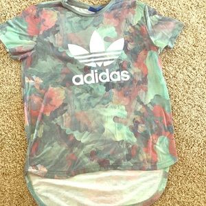 Adidas trefoil camo shirt small